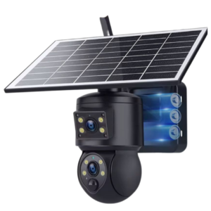 Mini Dual Lens Solar 4G PTZ Camera – 6MP Dual View Security Cam